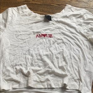 forever 21 amor crop top
